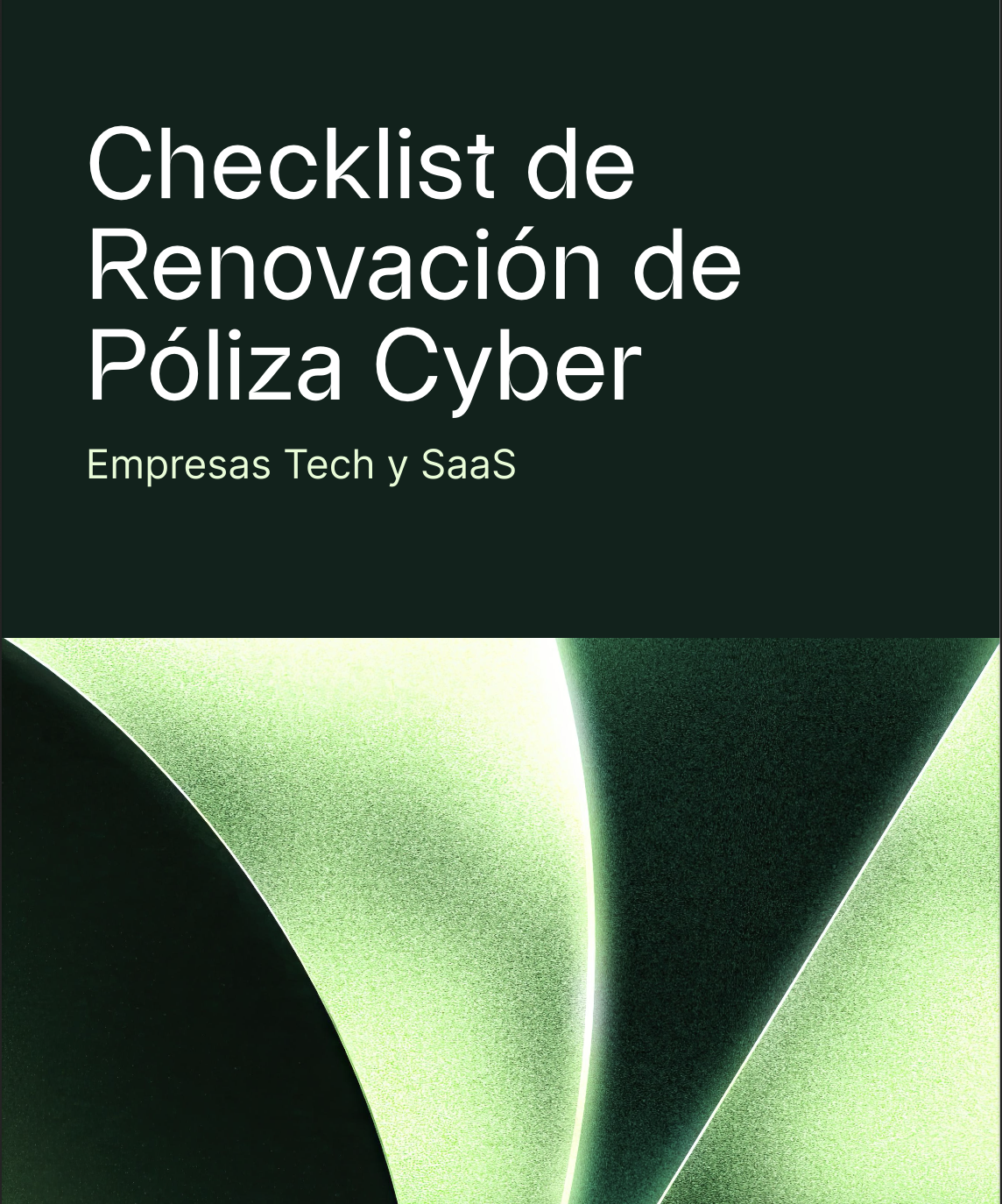 Cover of the Cyber Policy Renewal Checklist for Tech and SaaS companies used as a lead magnet