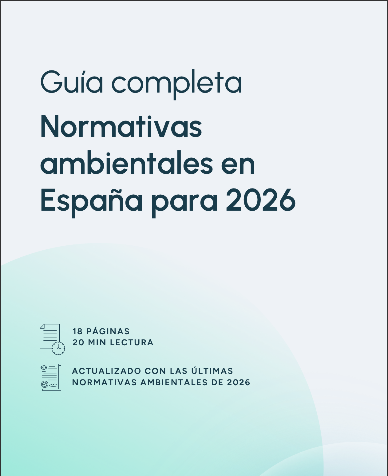 Cover of the Complete Guide to Environmental Regulations in Spain for 2026 used as a LinkedIn Ads lead magnet
